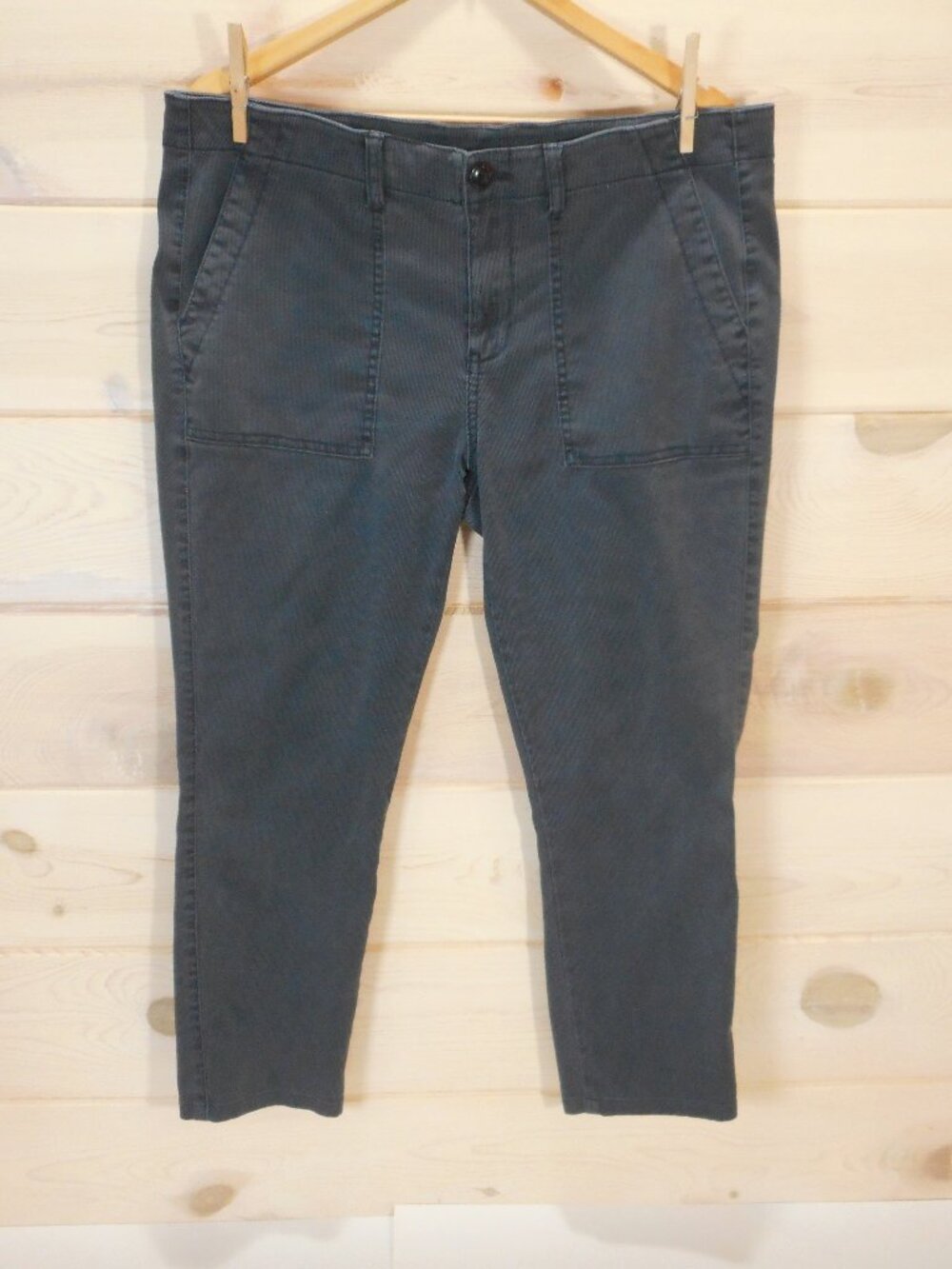 Cabi 3395 Women’s size 16 Slate Gray Ankle Pants Cotton Blend Skinny Fit Stretch